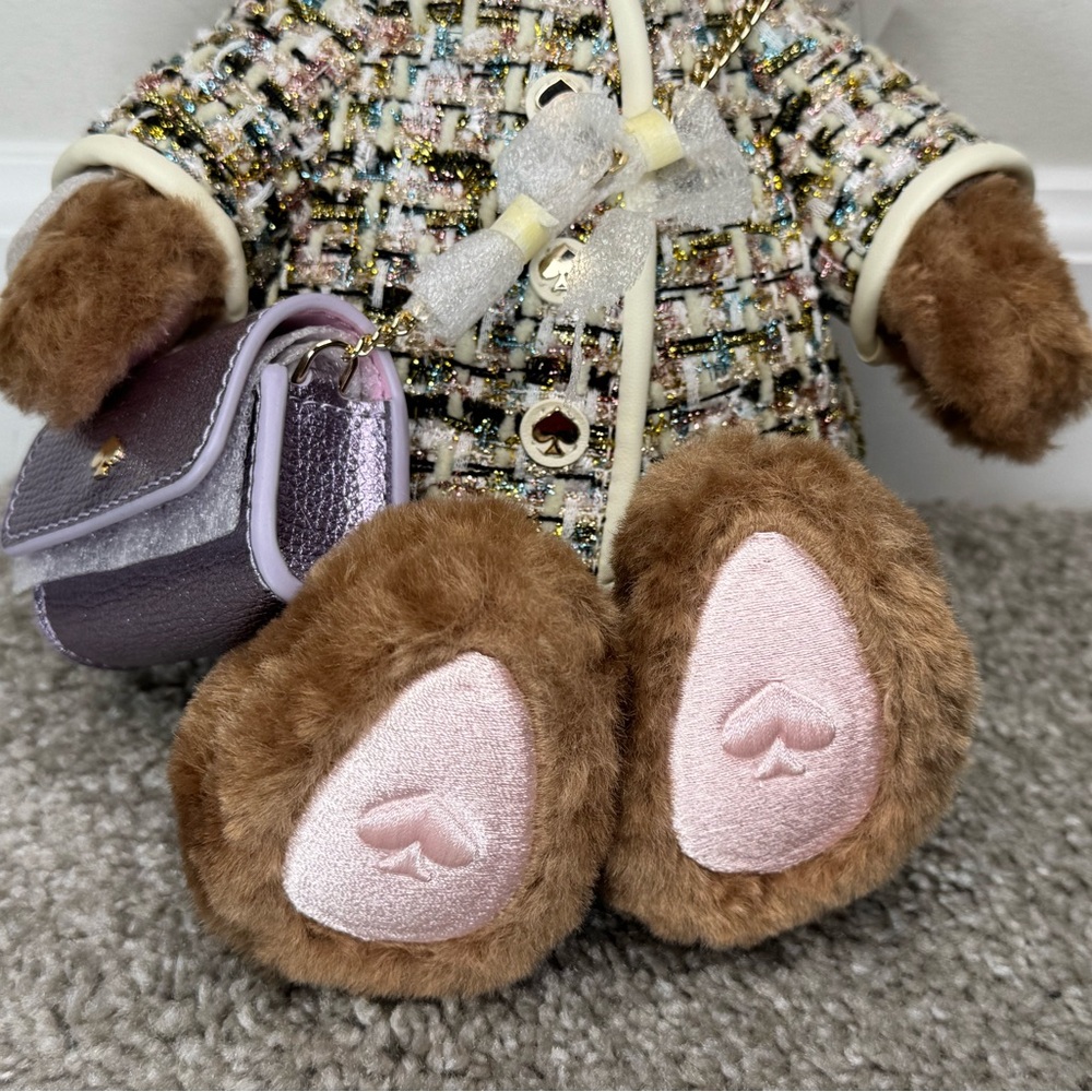 NWT Kate Spade Oh What Fun 3D Katey Teddy Bear Crossbody Holiday Edition 2024 - Picture 7 of 12